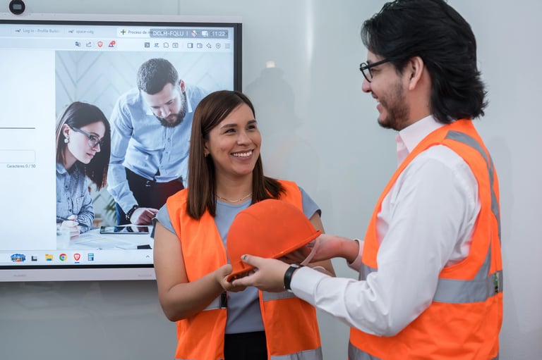 Gráfico corporativo de caso de éxito que demuestra el incremento en la eficiencia operativa y la reducción de rotación laboral tras implementar el programa de capacitación para supervisores de CDG