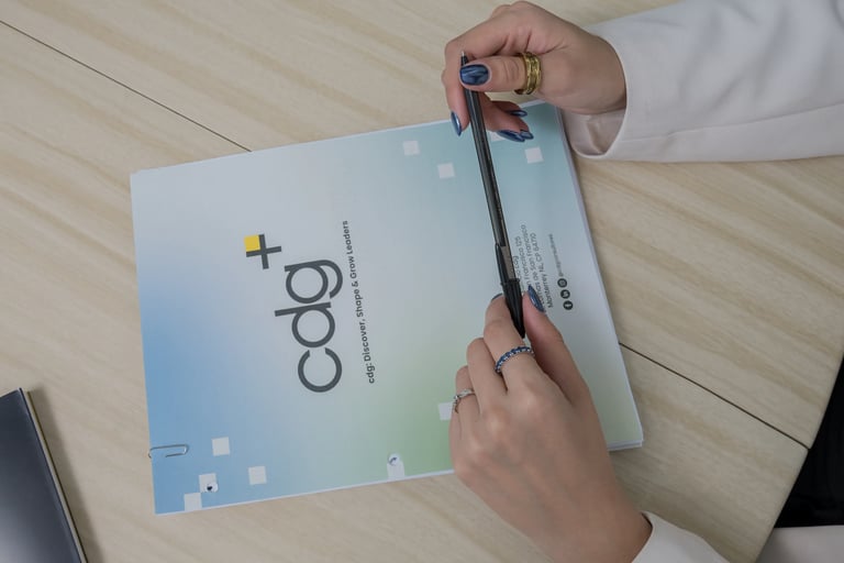 Gráfico corporativo sobre el propósito del coaching ejecutivo alineado al desarrollo del potencial directivo, la claridad de visión y el logro de metas de negocio