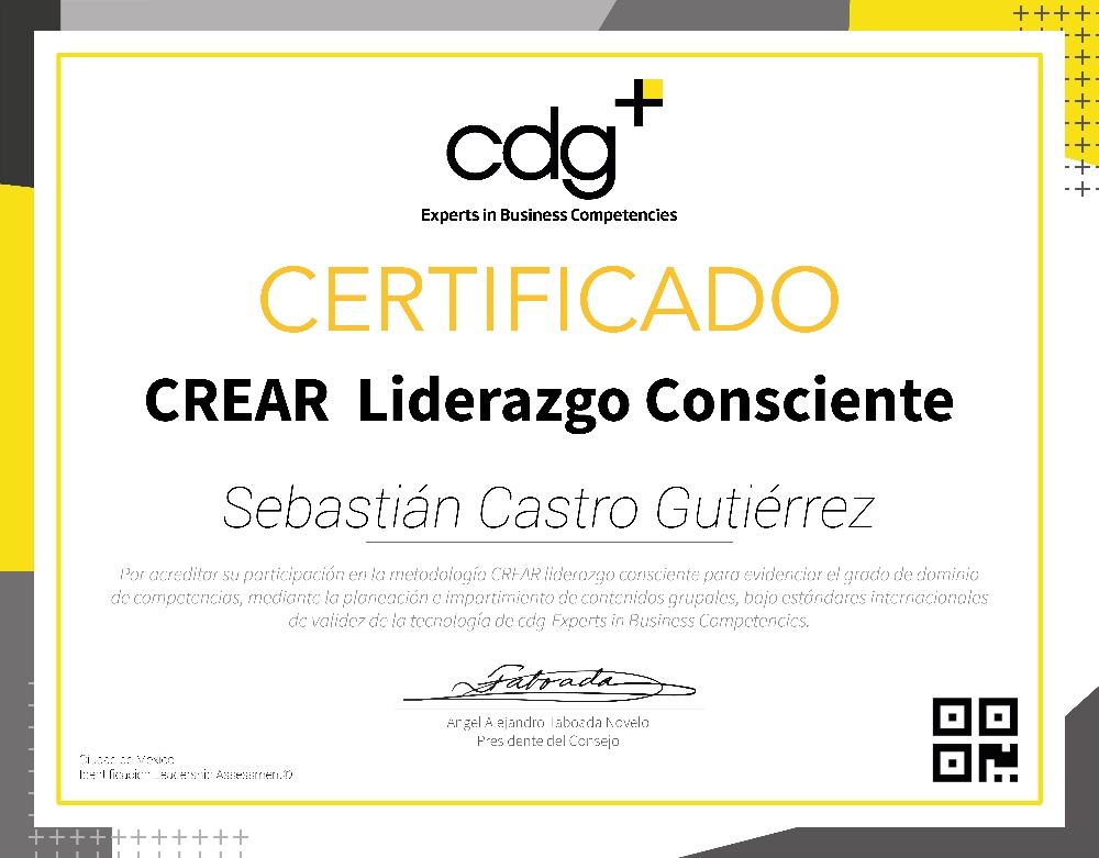 Certificado curso liderazgo crear liderazgo consciente centrado en las personas